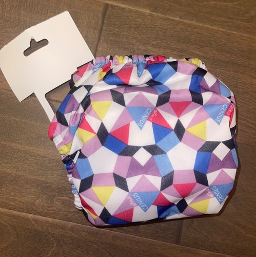 BumGenius Purple Geometric Cloth Diaper NWT - Picture 2 of 2