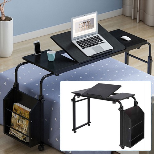 Computer Desk PC Laptop Table Writing Desk Study Home Office w/ Storage Shelves - Picture 3 of 12