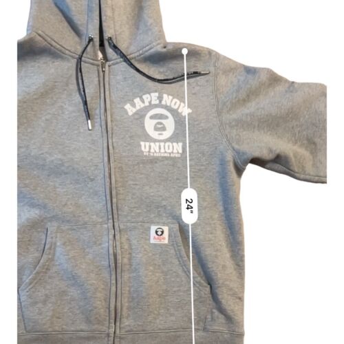 Felpa con cappuccio e zip intera AAPE by A Bathing Ape Universe grigio XL - Foto 3 di 15