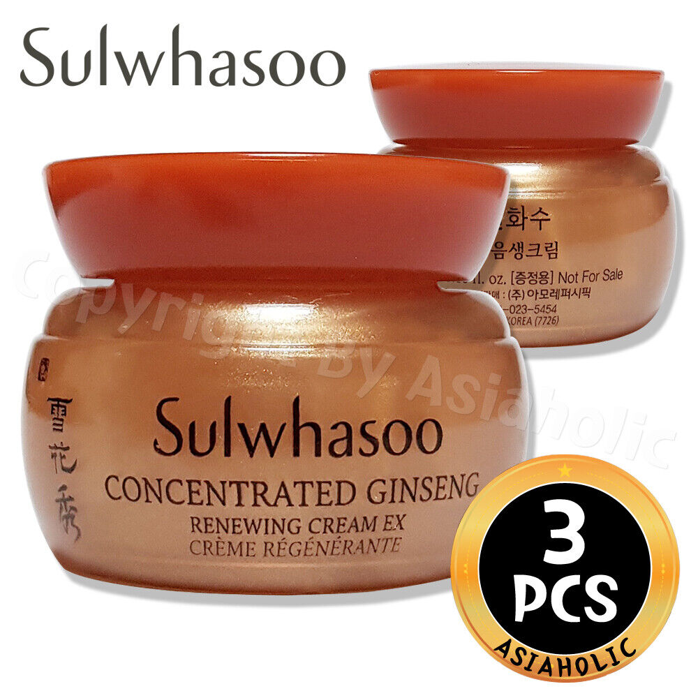 Sulwhasoo Concentrated Ginseng Renewing Cream EX 5ml x 3pcs (15ml) Newist Ver