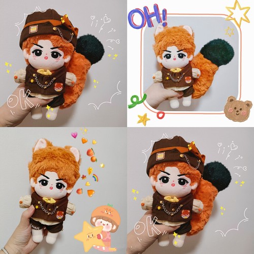 20 cm KPOP EXO Sehun Tigre Peluche Bebé Muñeca Juguete de Peluche Regalo Ídolo Estrella - Imagen 13 de 26
