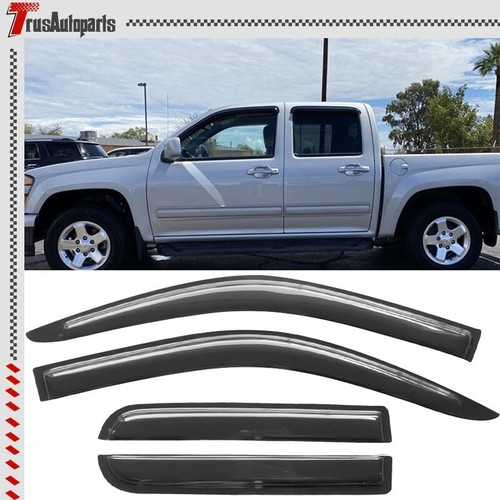 Fit 0412 Chevy Colorado GMC Canyon Crew Cab Window Visor Sun Rain