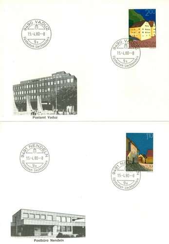 Liechtenstein 1978, Houses, Architectural, Full FDC’s Issue, (13) FDC MNH 298 - Picture 3 of 11