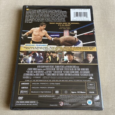 Rocky Balboa (6) (DVD 2007 NEW) Sylvester Stallone Boxing