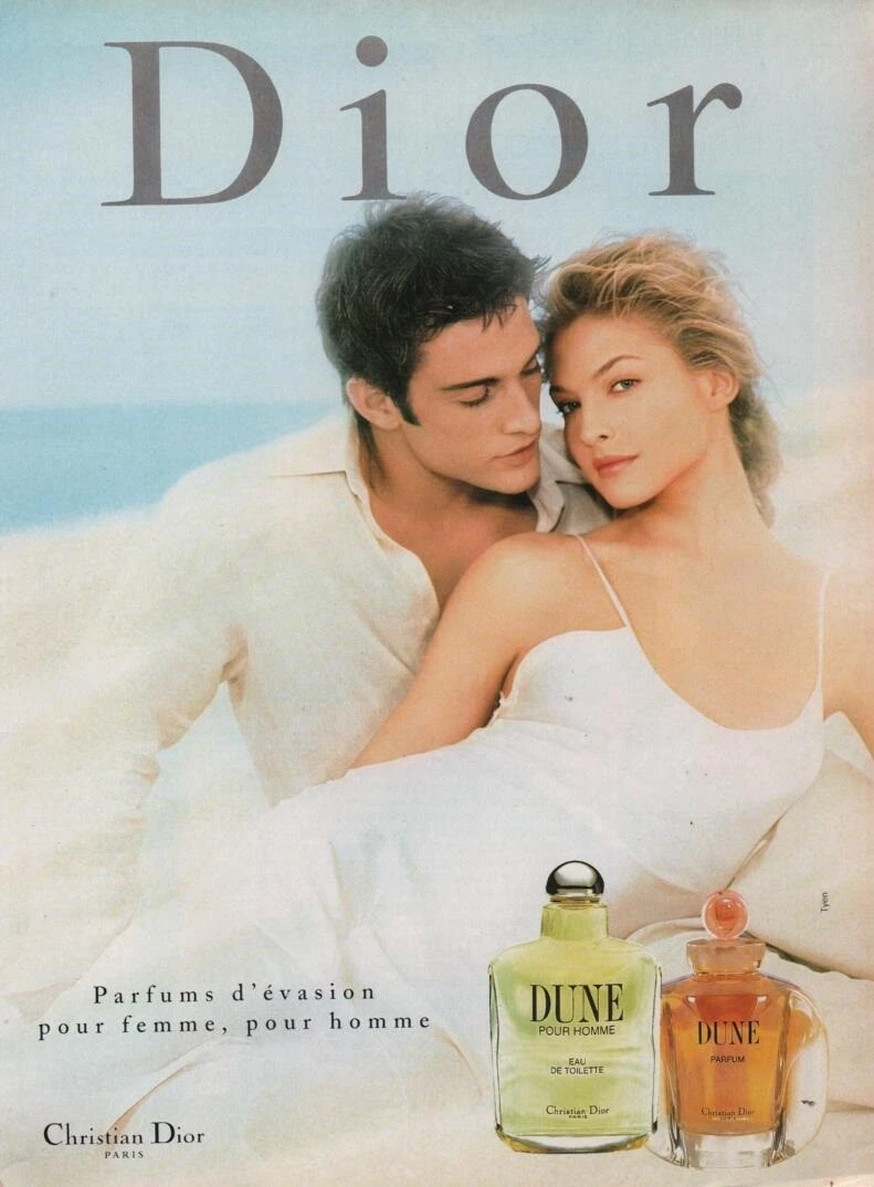 Publicité papier Parfum. Perfume ad. Dior Dune 1998 France 