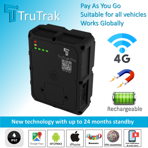 TruTrak GAT24 GPS Tracker 4G - Real Time magnetic vehicle car Tracking Device - Picture 1 of 13