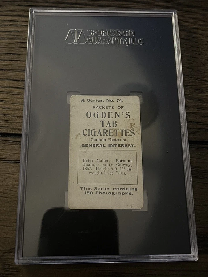 1901 Ogden’s Cigarettes Boxing Peter Maher - Image 2 of 2