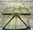 Vintage 1983 Coleco Cabbage Patch Kids Doll Playpen Crib Folds Flat Play Pen