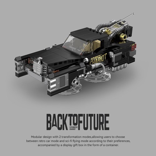 POWERBLOCK Back to the Future PB8827 Assemble Car Model Toy Building Toy - Picture 12 of 12