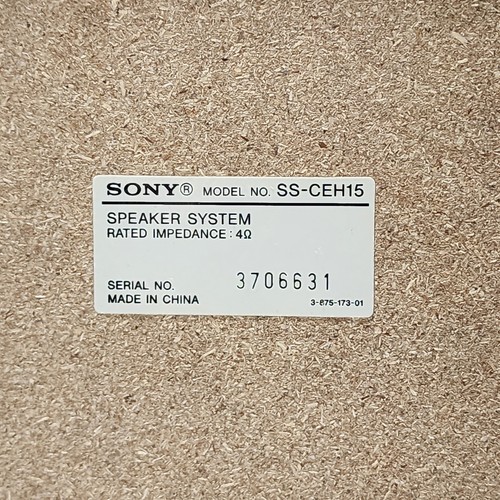 SONY HCD-EH15 Micro Hi-Fi System w/ SS-CEH15 Bookshelf Speakers + Remote WORKING - Picture 17 of 23