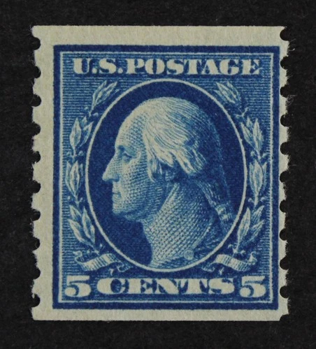 CKStamps: US Stamps Collection Scott#396 5c Washington Mint H OG 24 3/4mm