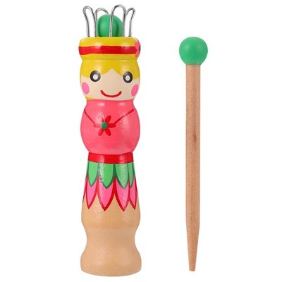Milisten Yarn Knitter Braider Spool Toy with Needle 4.33In Wooden French Knit...