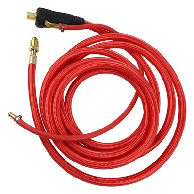 Wp26 Quick Connect Tig Welding Torch Gas-electric Integrated Red Hose Cable Wire