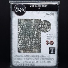 YOU CHOOSE Sizzix Tim Holtz 3-D Embossing Folders Impresslits Texture Fades