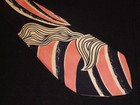 New ListingVintage 1940's Men's Silk Neck Tie - Wilcrest - Pink & Blue Modern Design