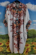 ANTICA SARTORIA 2026 SAMPLE CORAL & SEA CREATURE MUMU/KAFTAN/DRESS NWT TO XXL