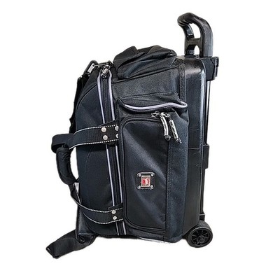 2-Ball Bowling Rolling Bag Telescoping Handle - Lots of Storage Handles