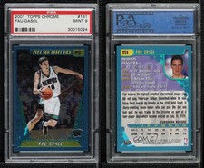 2001-02 Topps Chrome Pau Gasol #131 PSA 9 MINT Rookie RC HOF