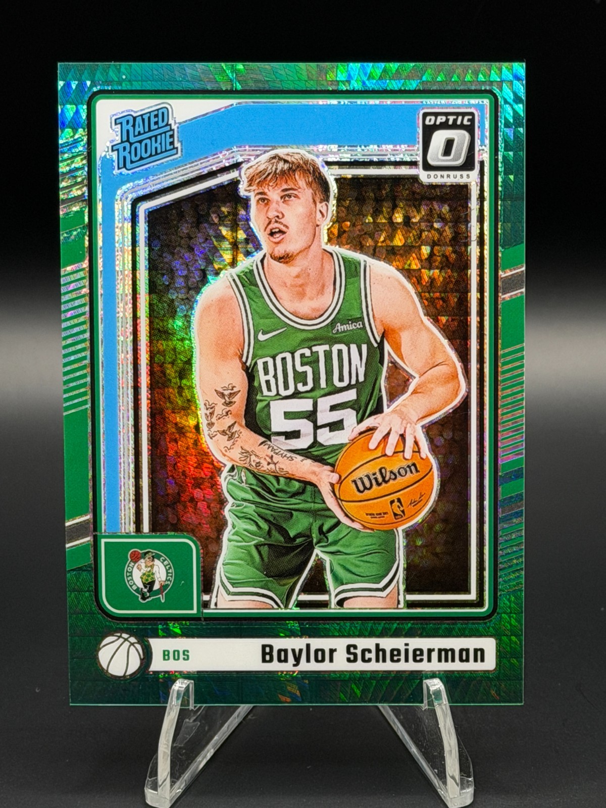 2024-25 Donruss Optic Rated Rookie Baylor Scheierman #263 Green Hyper Prizm /249