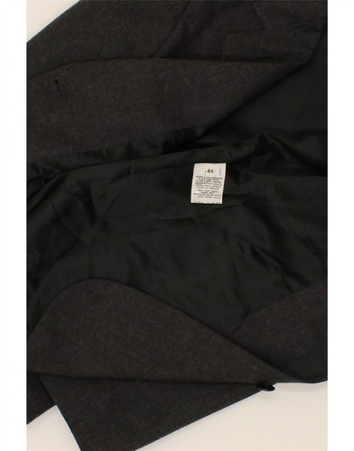 Chaqueta Blazer Benetton Mujer 2 Botones IT 44 Mediana Negra Lana Virgen BW21 - Imagen 3 de 3