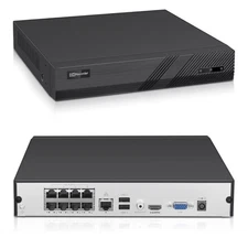 VIKYLIN 8CH 4K PoE Network Video Recorder NVR for Security Cameras, Fits 8TB HDD