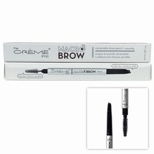 Set of 2 - The Creme Shop MACROBROW Eyebrow Pencil & Brush in Ebony NEW