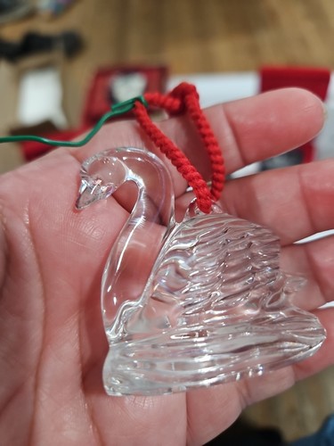 Vtg Waterford Crystal 12 Days Of Christmas Seven Swans Swimming 2001 7th Edition - Picture 11 of 13