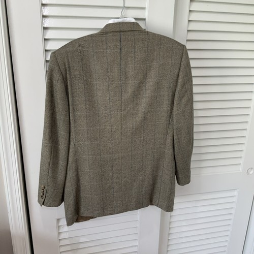 $1250 Corneliani Pure Cashmere Herringbone Windowpane Blazer Jacket Mens 40S - Picture 8 of 8