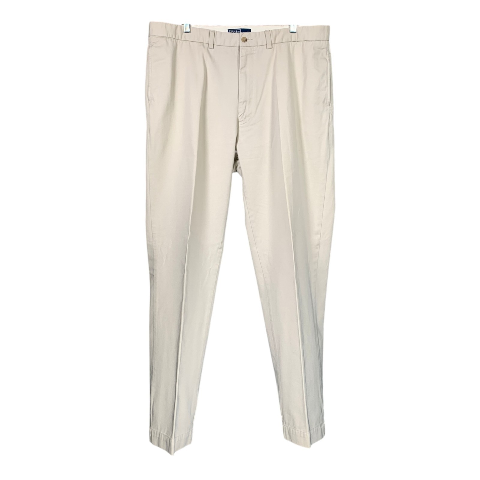 Vintage Polo Ralph Lauren Chino Trouser Mens W38 L34 Beige Cotton Boating Preppy