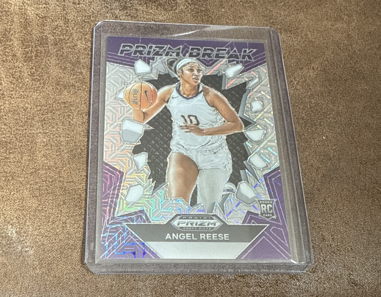 2024-25 Panini Prizm Draft Picks Prizm Break Mojo Angel Reese /25 ROOKIE RC