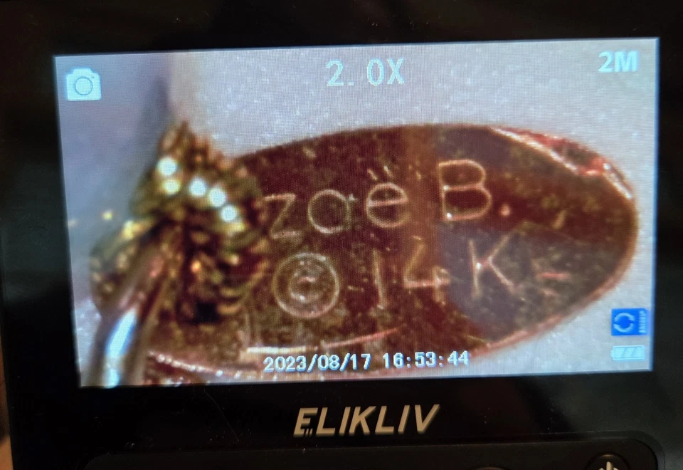 Collar Gargantilla Ágata Encaje Azul 17" ZOE B 14K Oro Amarillo Cuentas/Toggle Claps Foto 4 de 4