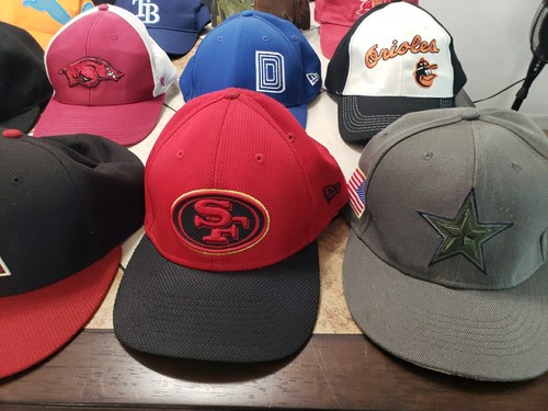 Sports Hats Caps Visors (Lot of 27) Adjustable Snapback NFL NBA MLB New Era Nike - Picture 8 of 11