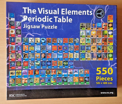 THE VISUAL ELEMENTS PERIODENSYSTEM PÄDAGOGISCH 550-TEILIGES PUZZLE VOLLSTÄNDIG