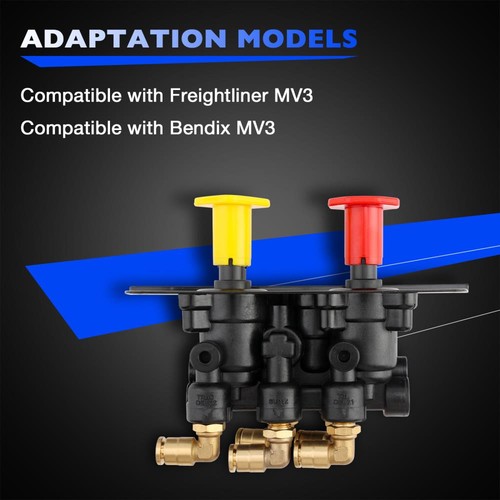 801631 MV-3 Dash Air Brake Control Valve For Bendix Freightliner BW5013293 Volvo - Picture 5 of 7