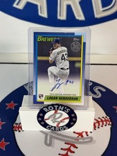 2025 Topps Update Series - 1990 Topps Baseball Autographs Logan Henderson RC