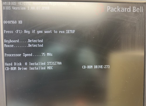 Usado De Colección Packard Bell Legend 422CDT 1.2GB HD 75MHZ PENTIUM Solo Escritorio - Imagen 20 de 24