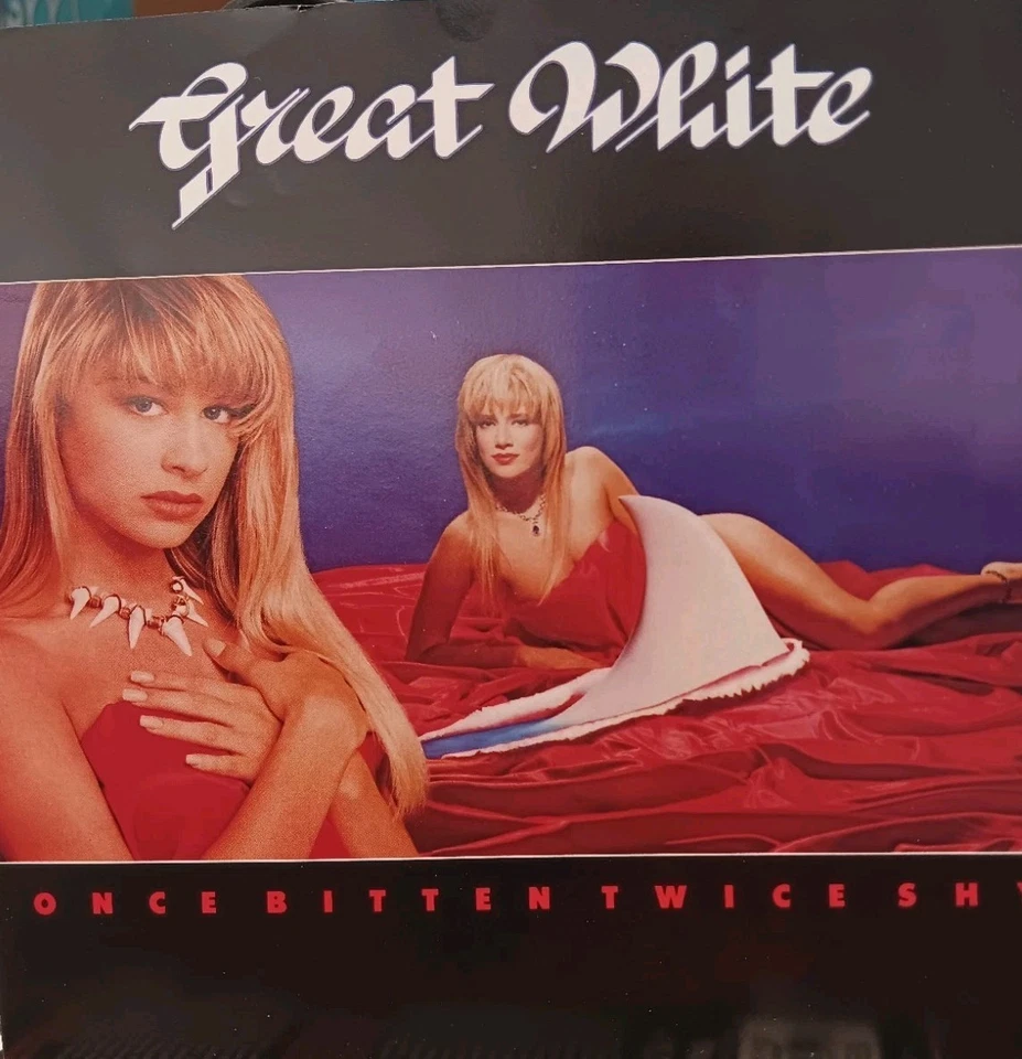 Great White, Once Bitten Twice Shy, 7", JUKEBOX TS, ORIG PS - VERY GOOD!! Foto 3 de 4