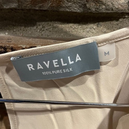 Ravella Claudia 100% Silk Prosecco Gold Cowl Neck Blouse - Picture 2 of 8