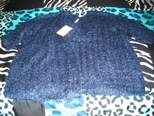 Anthology Navy Fluffy Shrug