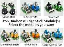 PS5 Dualsense Edge Stick Module x1 or x2 Ginfull Hall Effect, Favor, Gulikit TMR