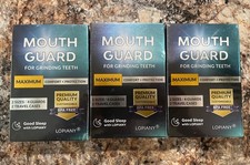 Night Guard for Teeth Grinding  Clenching Dental , 2 Sizes, 4 Guards, 3X Pack