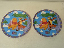 Set of Zak Designs Winnie the Pooh Tigger Piglet Kid's Plate Melamine 8" Disney