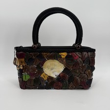 Unbranded Vintage Coconut Shell Seashell Purse Coastal Bag Boho Natural