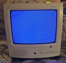 9" CRT TV, GE 09GP344 Spacemaker, Retro Tv Gaming, No Remote, Tested  Works 