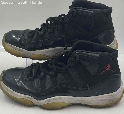 Authentic Nike Mens Air Jordan 11 Retro 378037-002 Black Sneaker Shoes Size 10.5