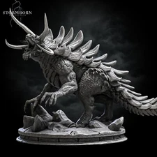 Tarrasque Miniature For Dungeons And Dragons 3D Printed 32mm Scale
