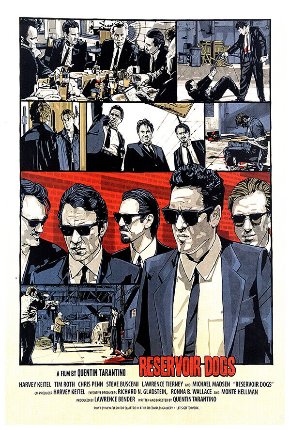 RESERVOIR DOGS ポスター Reservoir Dogs Offical Movie Poster by Getlatests - Print