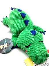 Zippy Paws Snooziez Alligator Silent Squeaker Plush Dog Toy 10"
