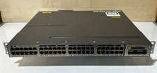Cisco Catalyst WS-C3750X-48PF-L 48-Port Gigabit Ethernet Switch w/ C3KX-NM-10G