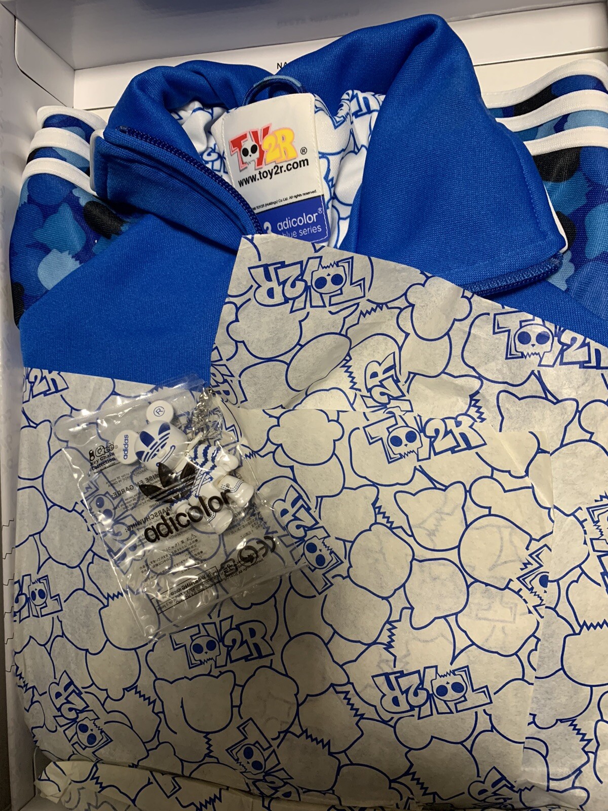 Adidas x TOY2R ADICOLOR BL3 TT-M Medium BNWT 053524 Track Top NEW NEW Blue image 2